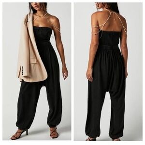 Free People Black Jumpsuit
